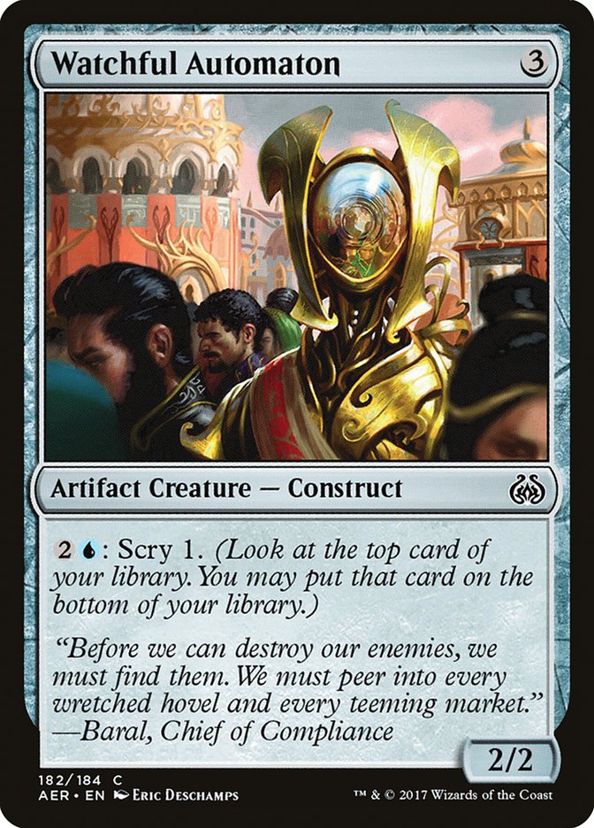 Watchful Automaton [Aether Revolt] | The Gaming Verse