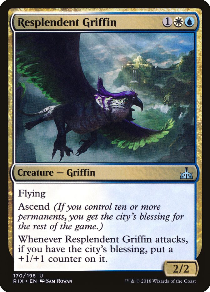 Resplendent Griffin [Rivals of Ixalan] | The Gaming Verse