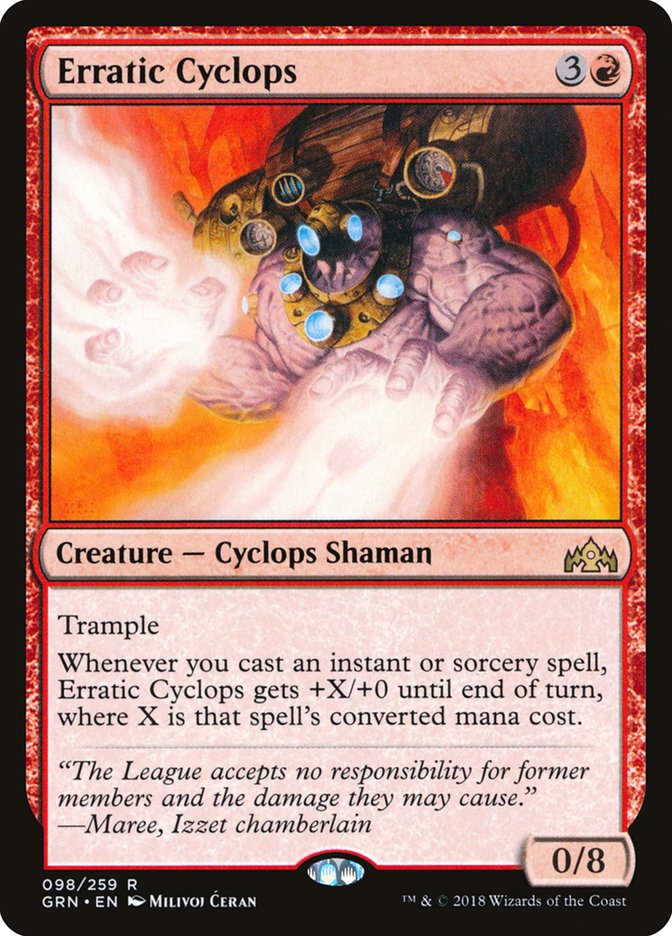 Erratic Cyclops [Guilds of Ravnica] | The Gaming Verse