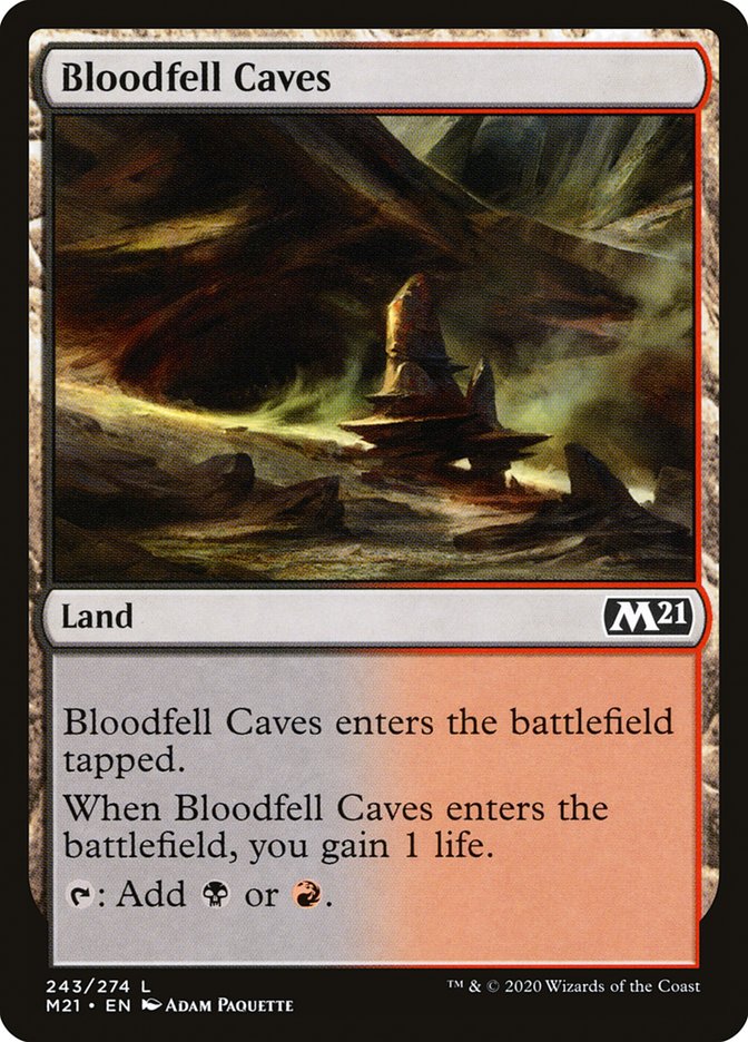 Bloodfell Caves [Core Set 2021] | The Gaming Verse