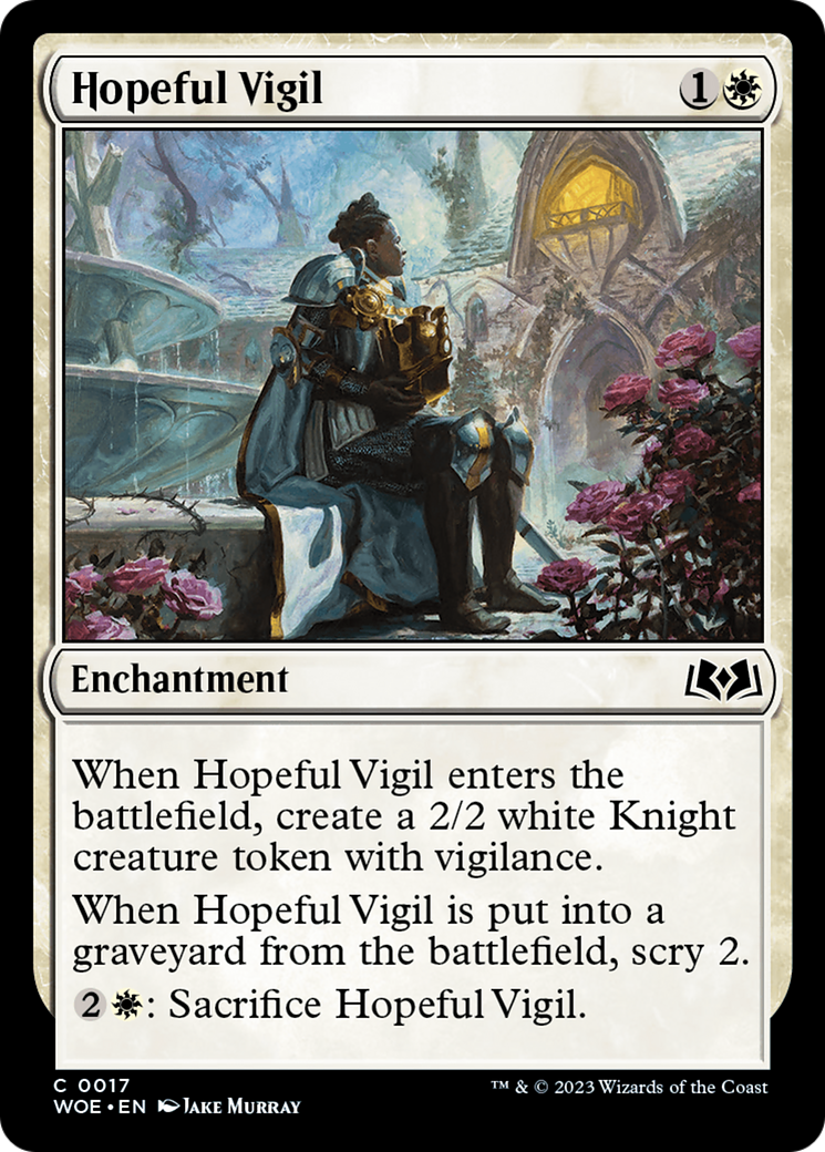 Hopeful Vigil [Wilds of Eldraine] | The Gaming Verse