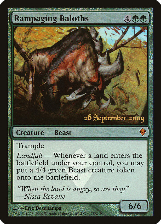 Rampaging Baloths  (Prerelease) [Zendikar Prerelease Promos] | The Gaming Verse