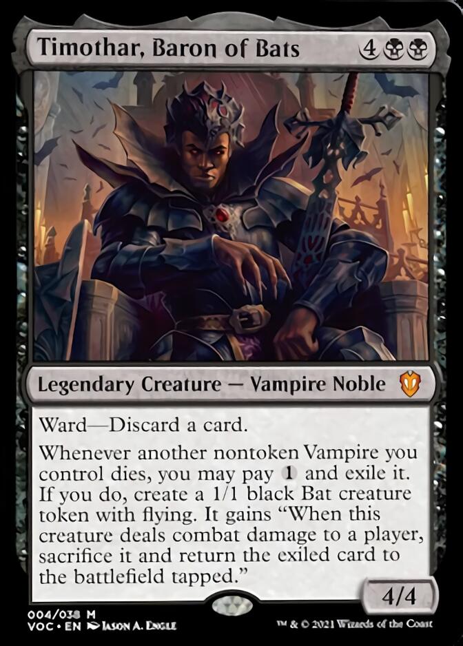 Timothar, Baron of Bats [Innistrad: Crimson Vow Commander] | The Gaming Verse