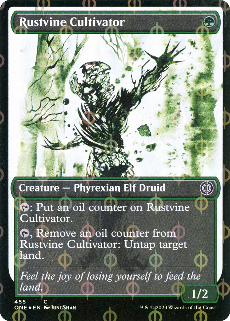 Rustvine Cultivator (Showcase Ichor Step-and-Compleat Foil) [Phyrexia: All Will Be One] | The Gaming Verse