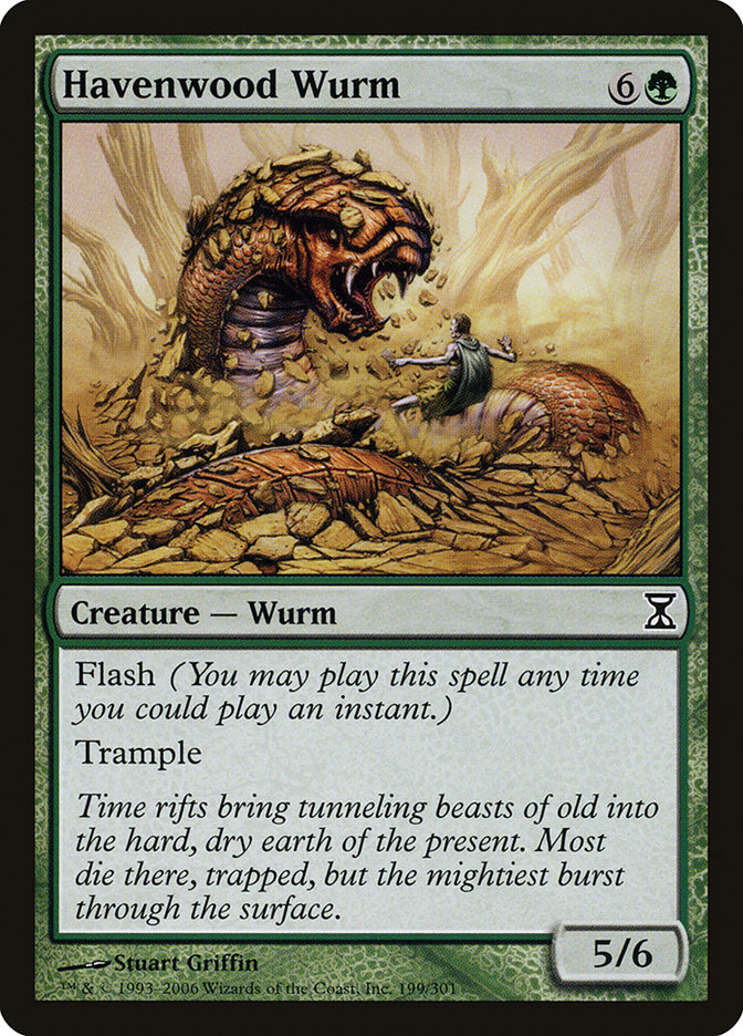 Havenwood Wurm [Time Spiral] | The Gaming Verse