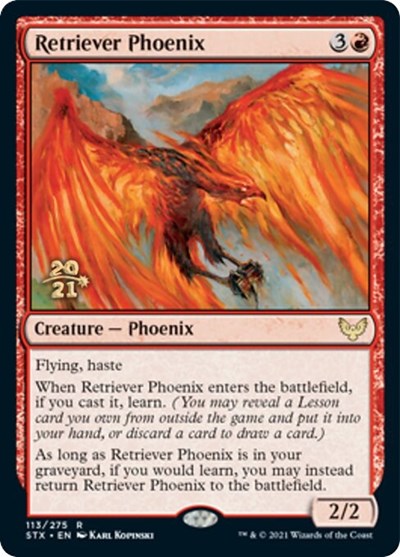 Retriever Phoenix [Strixhaven: School of Mages Prerelease Promos] | The Gaming Verse