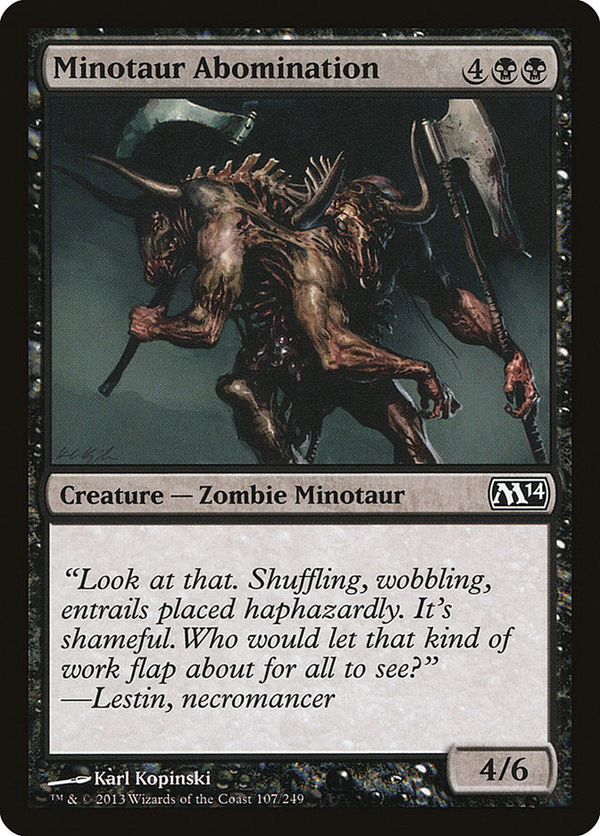 Minotaur Abomination [Magic 2014] | The Gaming Verse