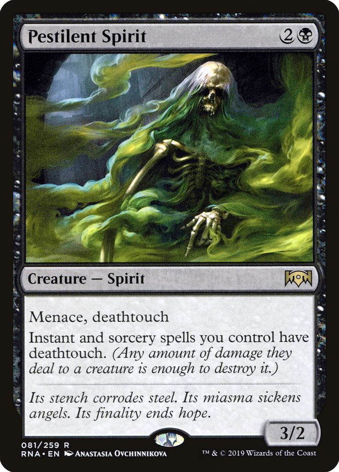 Pestilent Spirit [Ravnica Allegiance] | The Gaming Verse