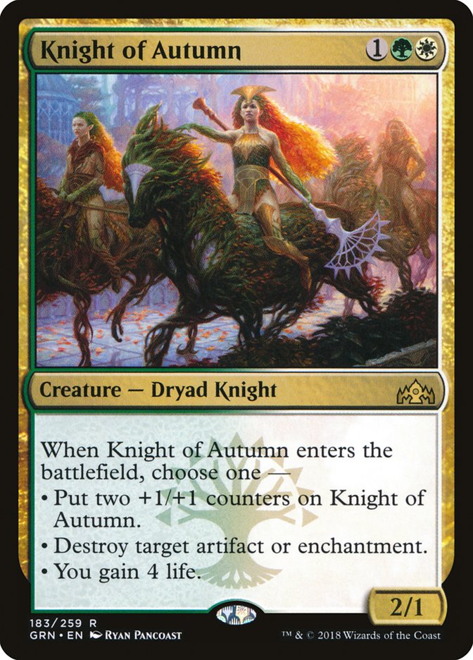 Knight of Autumn [Guilds of Ravnica] | The Gaming Verse