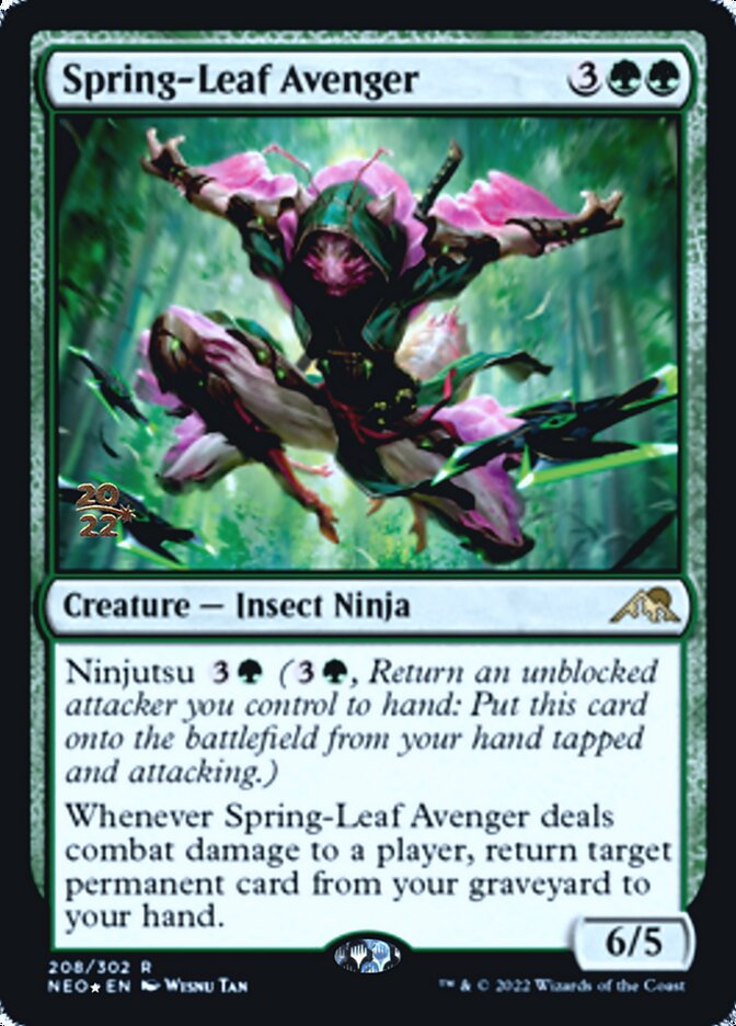 Spring-Leaf Avenger [Kamigawa: Neon Dynasty Prerelease Promos] | The Gaming Verse