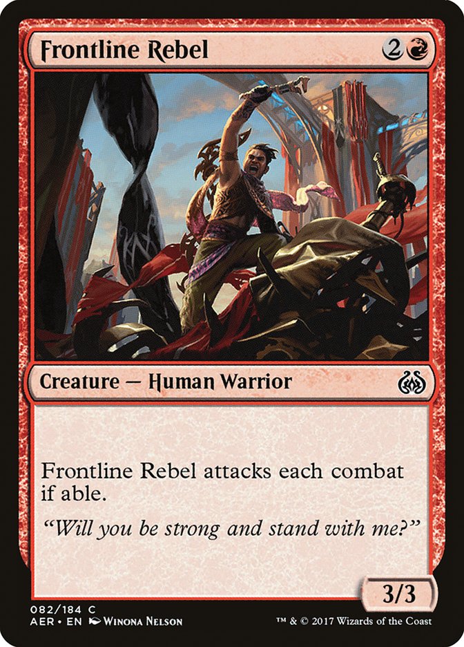 Frontline Rebel [Aether Revolt] | The Gaming Verse