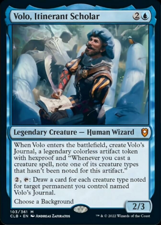 Volo, Itinerant Scholar [Commander Legends: Battle for Baldur's Gate] | The Gaming Verse