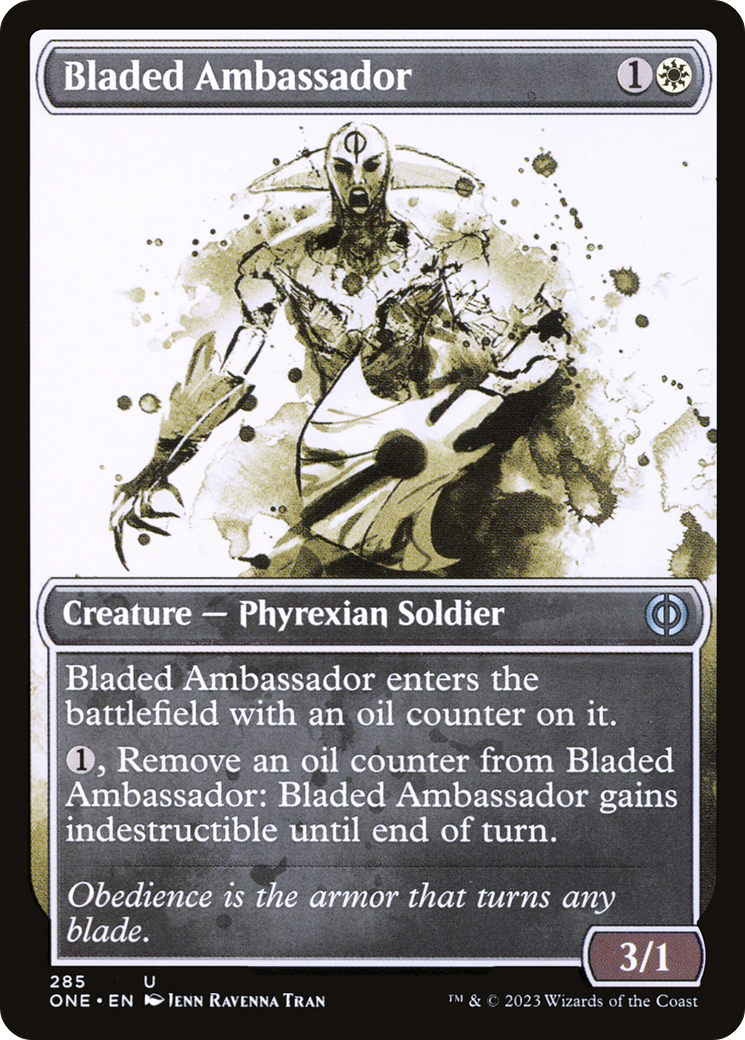 Bladed Ambassador (Showcase Ichor) [Phyrexia: All Will Be One] | The Gaming Verse