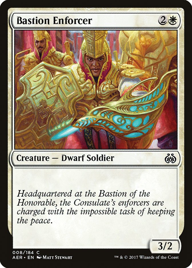 Bastion Enforcer [Aether Revolt] | The Gaming Verse