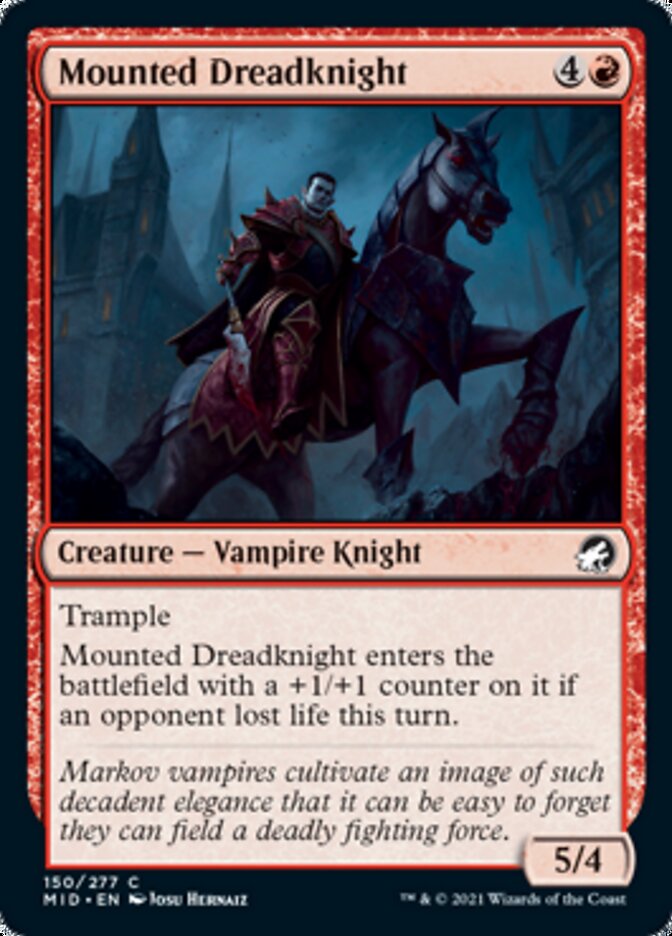 Mounted Dreadknight [Innistrad: Midnight Hunt] | The Gaming Verse