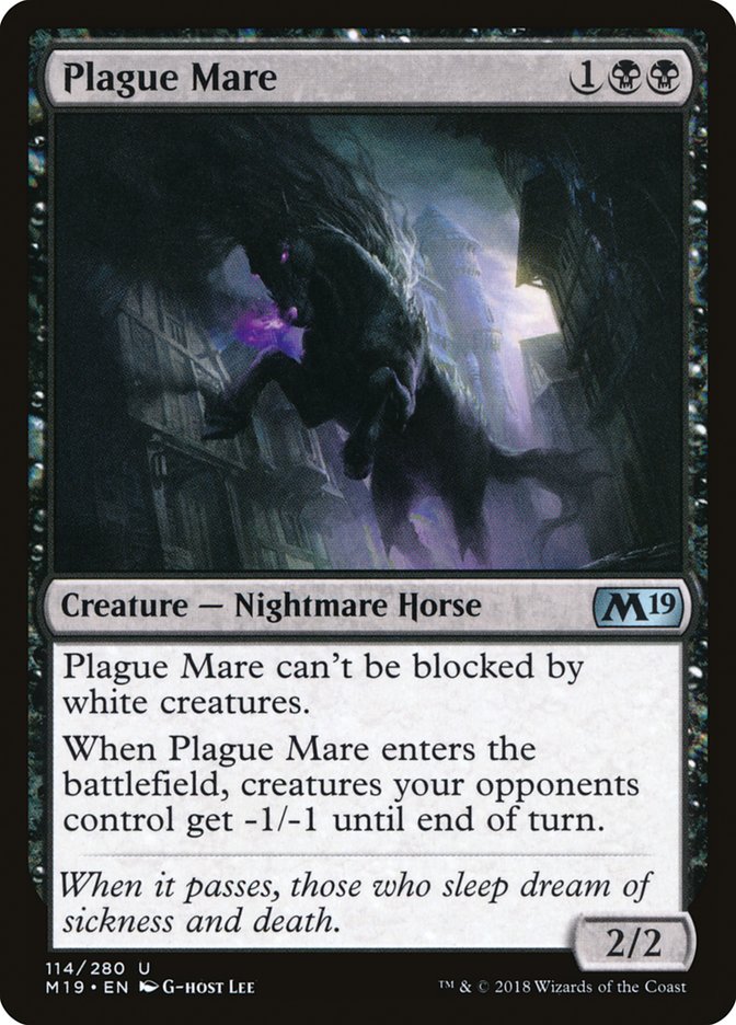 Plague Mare [Core Set 2019] | The Gaming Verse