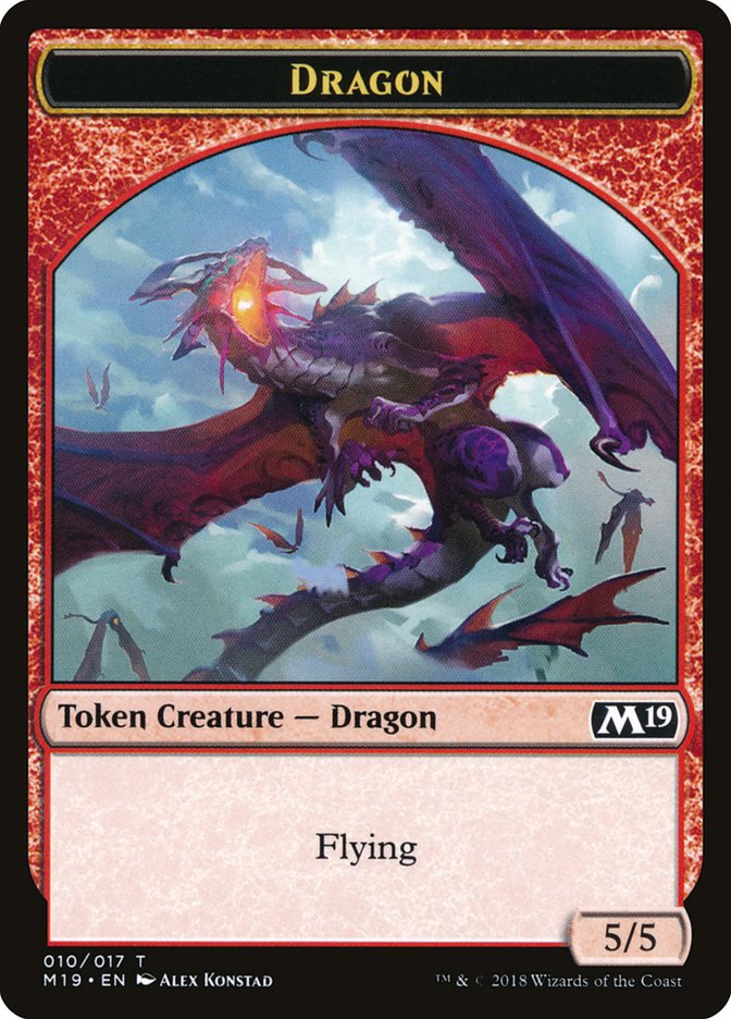 Dragon (010/017) [Core Set 2019 Tokens] | The Gaming Verse