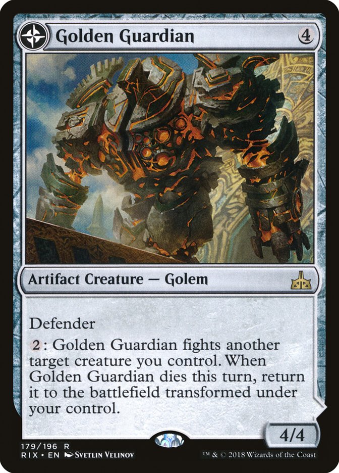 Golden Guardian // Gold-Forge Garrison [Rivals of Ixalan] | The Gaming Verse