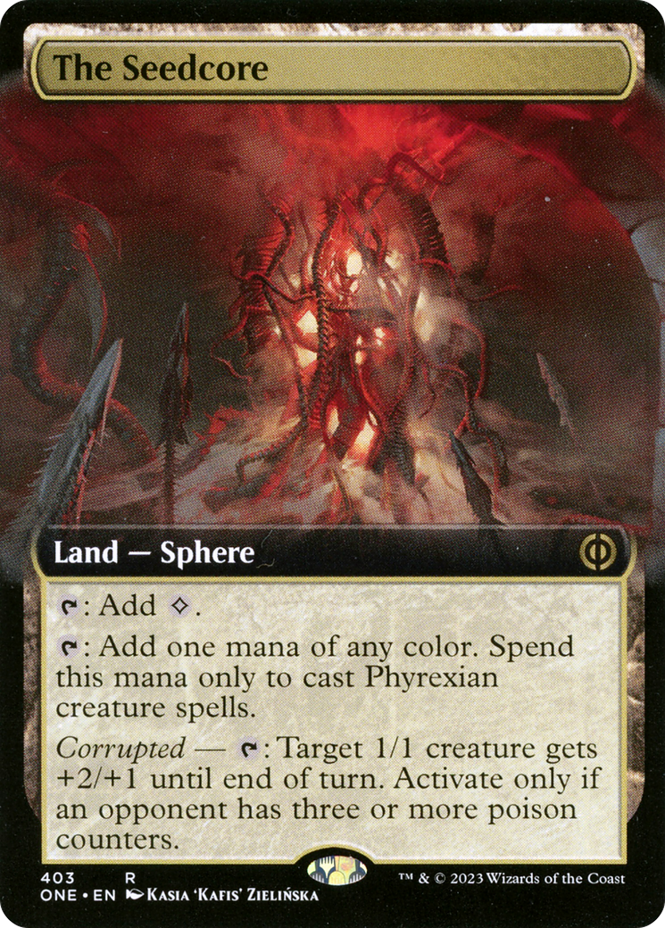 The Seedcore (Extended Art) [Phyrexia: All Will Be One] | The Gaming Verse