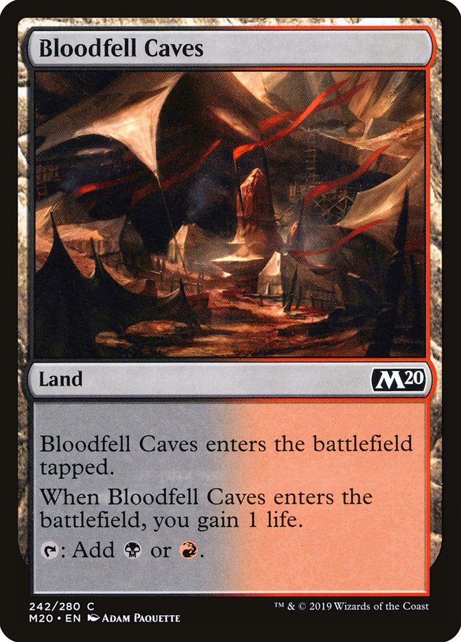 Bloodfell Caves [Core Set 2020] | The Gaming Verse