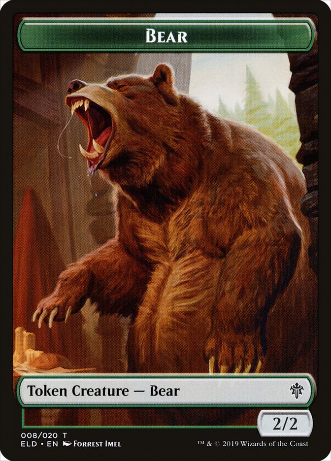 Bear [Throne of Eldraine Tokens] | The Gaming Verse