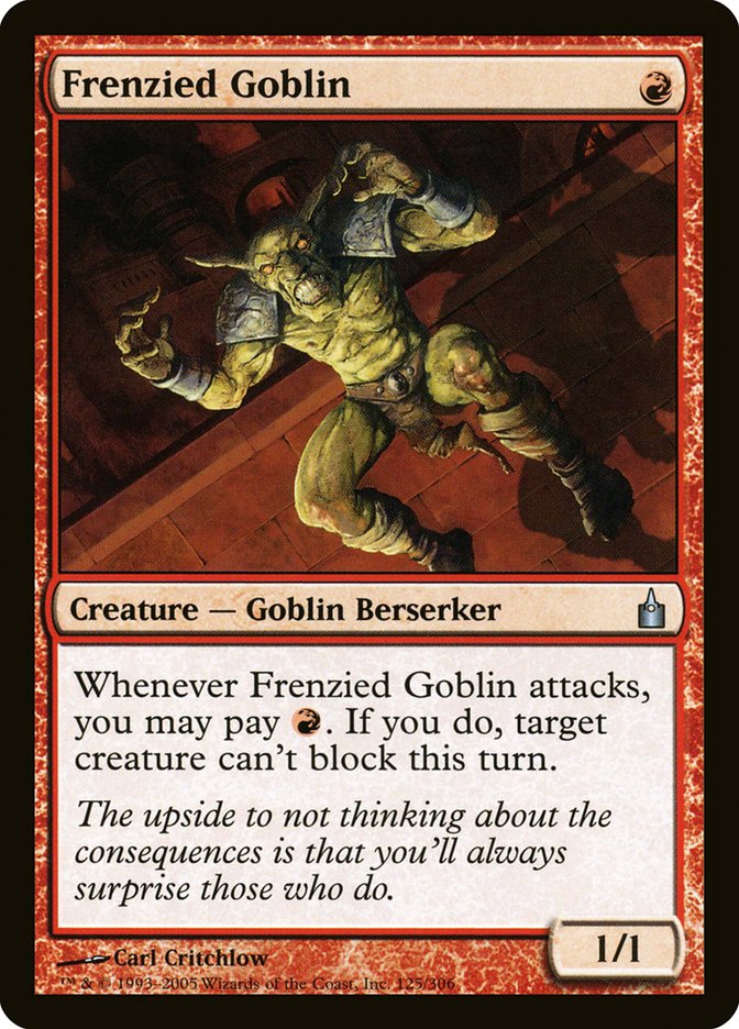 Frenzied Goblin [Ravnica: City of Guilds] | The Gaming Verse