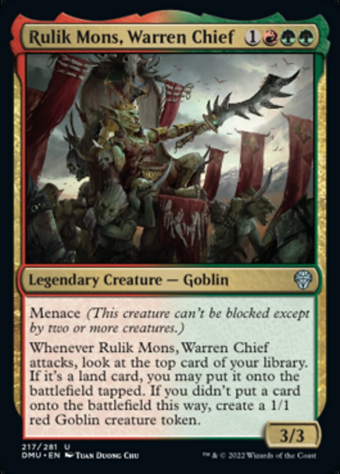 Rulik Mons, Warren Chief [Dominaria United] | The Gaming Verse