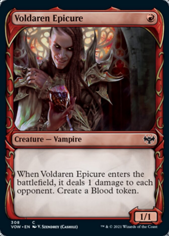 Voldaren Epicure (Showcase Fang Frame) [Innistrad: Crimson Vow] | The Gaming Verse