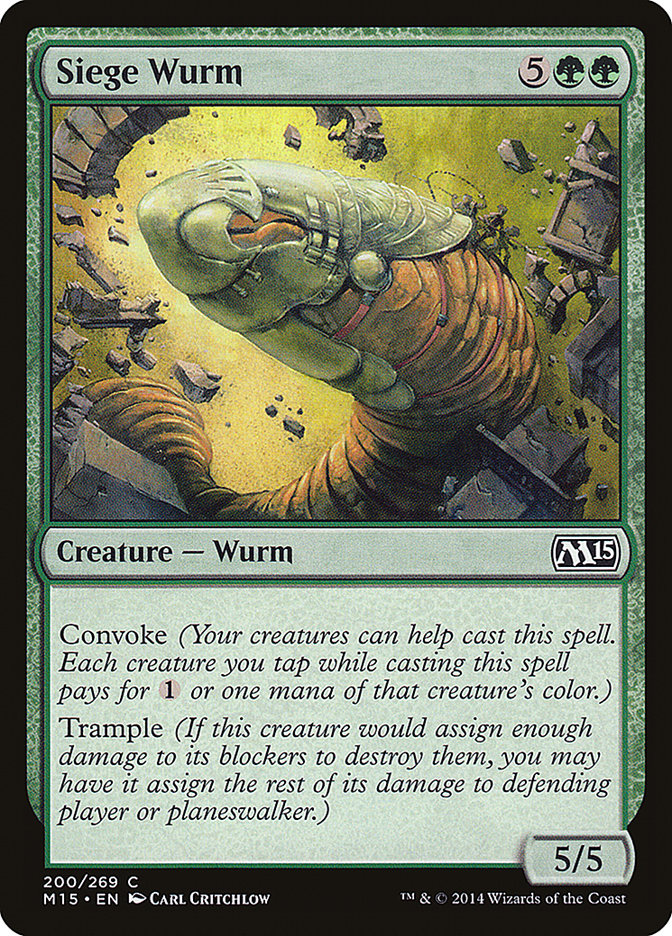 Siege Wurm [Magic 2015] | The Gaming Verse