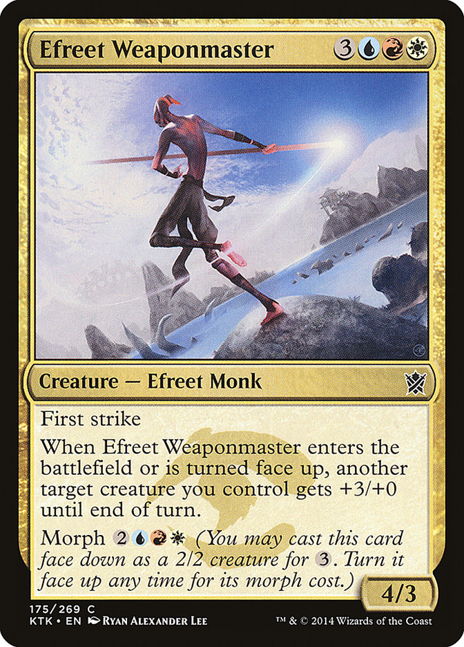 Efreet Weaponmaster [Khans of Tarkir] | The Gaming Verse