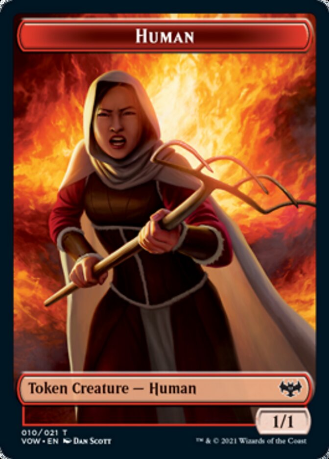 Human Token (010) [Innistrad: Crimson Vow Tokens] | The Gaming Verse