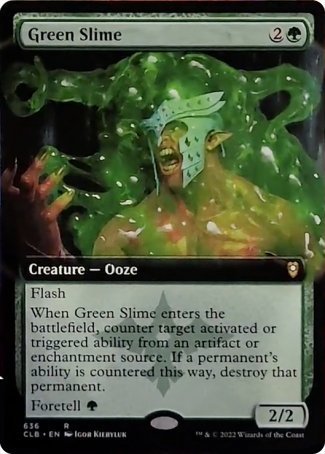 Green Slime (Extended Art) [Commander Legends: Battle for Baldur's Gate] | The Gaming Verse