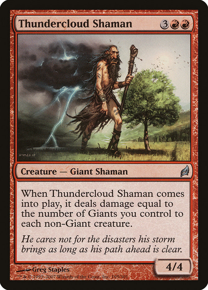 Thundercloud Shaman [Lorwyn] | The Gaming Verse