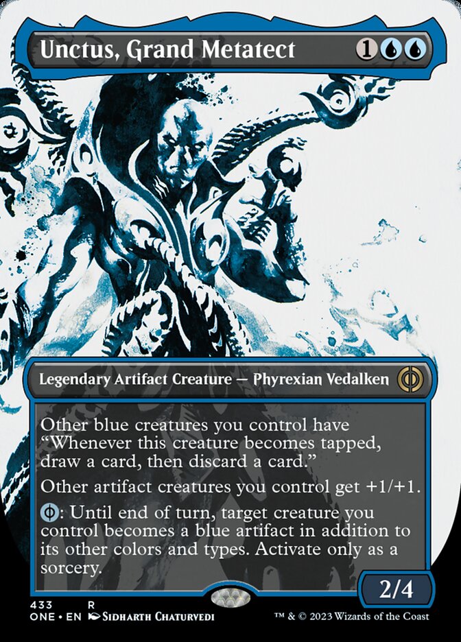 Unctus, Grand Metatect (Borderless Ichor Step-and-Compleat Foil) [Phyrexia: All Will Be One] | The Gaming Verse