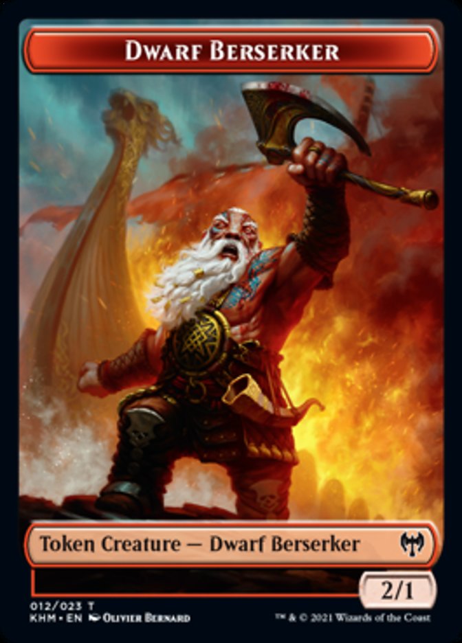 Dwarf Berserker Token [Kaldheim] | The Gaming Verse