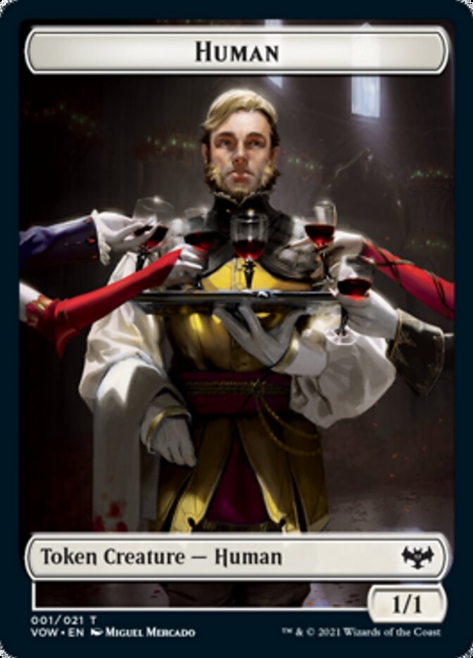 Human Token (001) [Innistrad: Crimson Vow Tokens] | The Gaming Verse