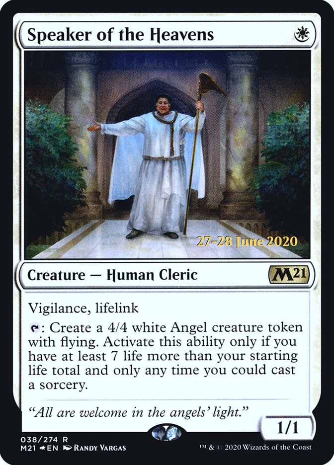 Speaker of the Heavens  [Core Set 2021 Prerelease Promos] | The Gaming Verse