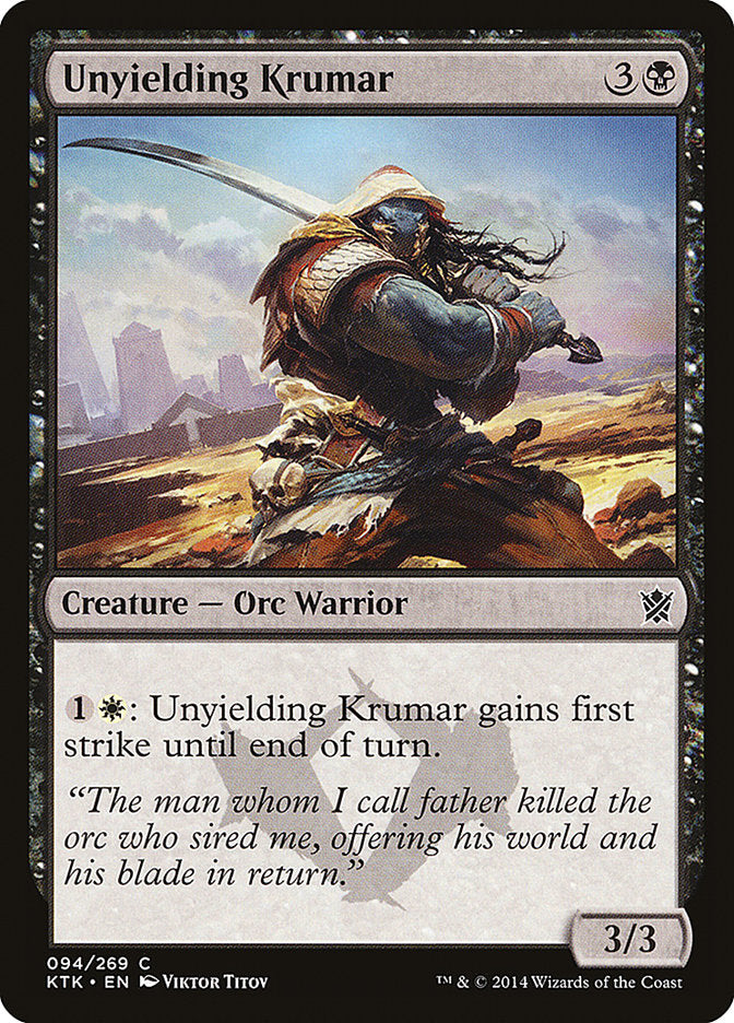 Unyielding Krumar [Khans of Tarkir] | The Gaming Verse