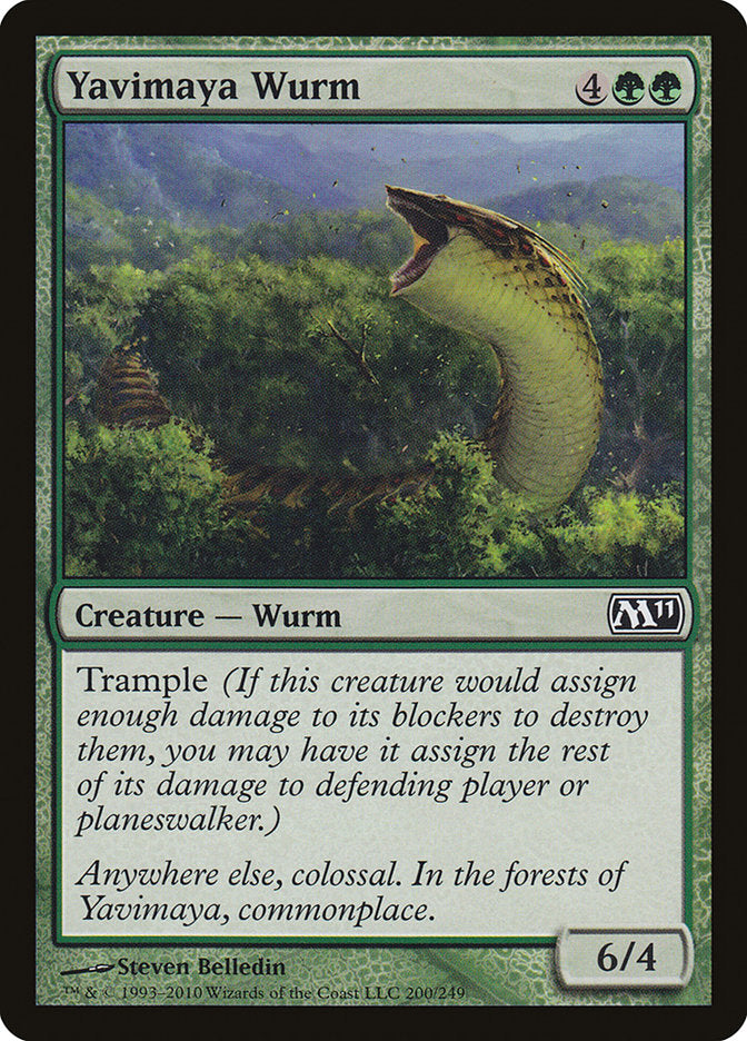 Yavimaya Wurm [Magic 2011] | The Gaming Verse