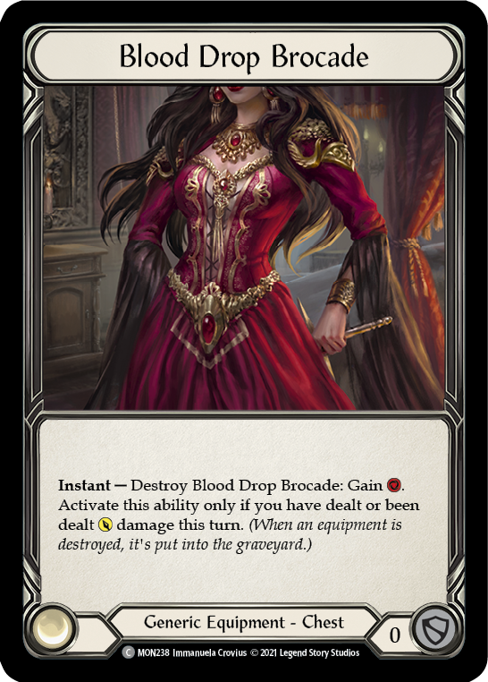 Blood Drop Brocade [MON238] 1st Edition Normal | The Gaming Verse