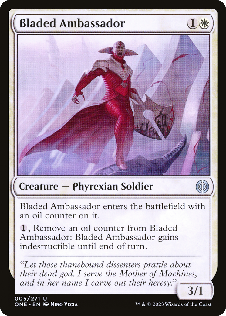 Bladed Ambassador [Phyrexia: All Will Be One] | The Gaming Verse