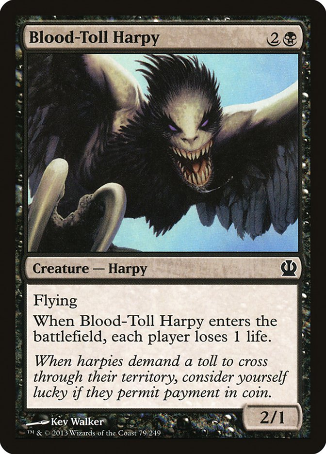 Blood-Toll Harpy [Theros] | The Gaming Verse