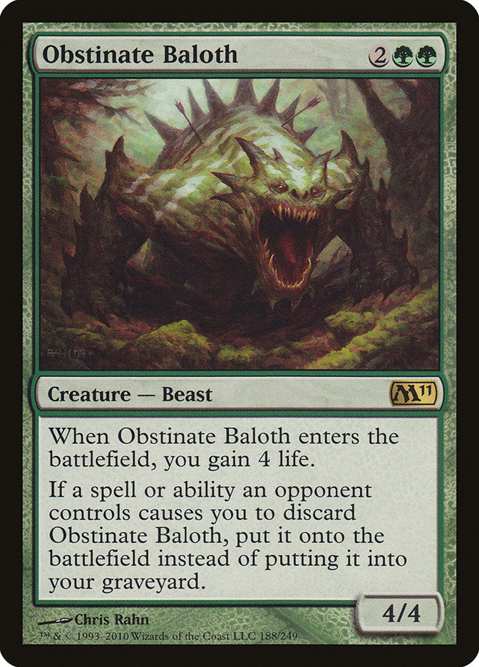 Obstinate Baloth [Magic 2011] | The Gaming Verse