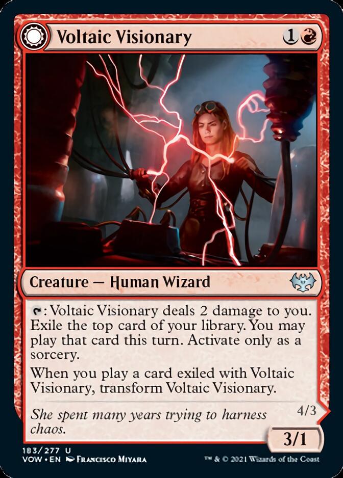 Voltaic Visionary // Volt-Charged Berserker [Innistrad: Crimson Vow] | The Gaming Verse