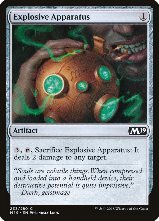 Explosive Apparatus [Core Set 2019] | The Gaming Verse