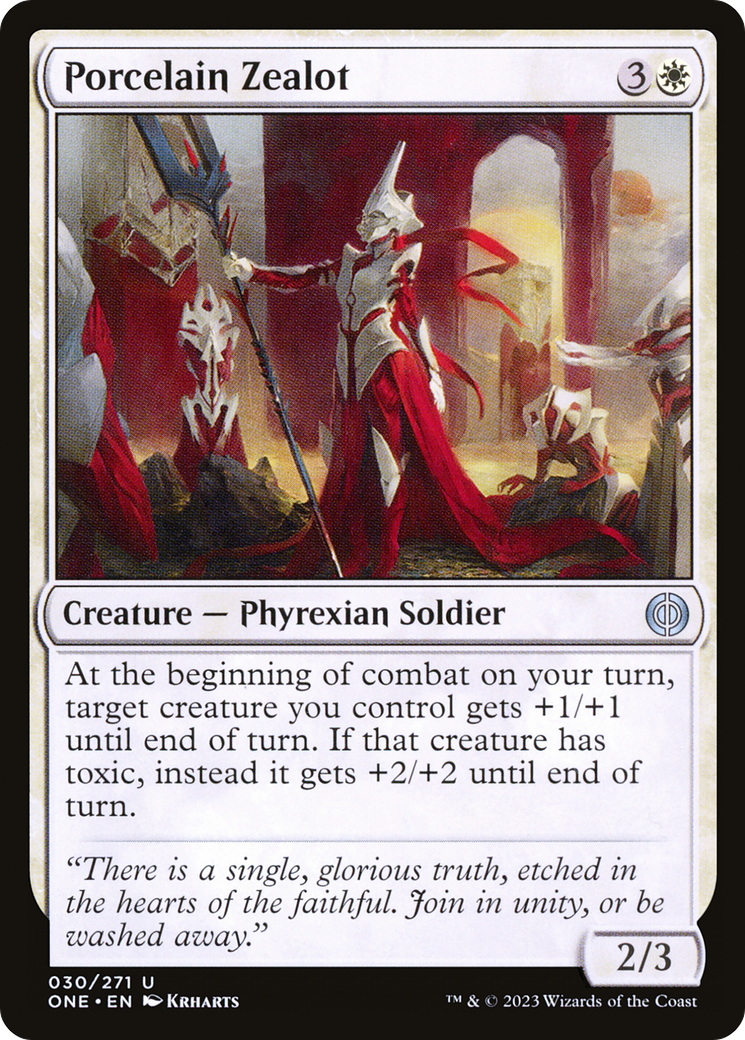 Porcelain Zealot [Phyrexia: All Will Be One] | The Gaming Verse