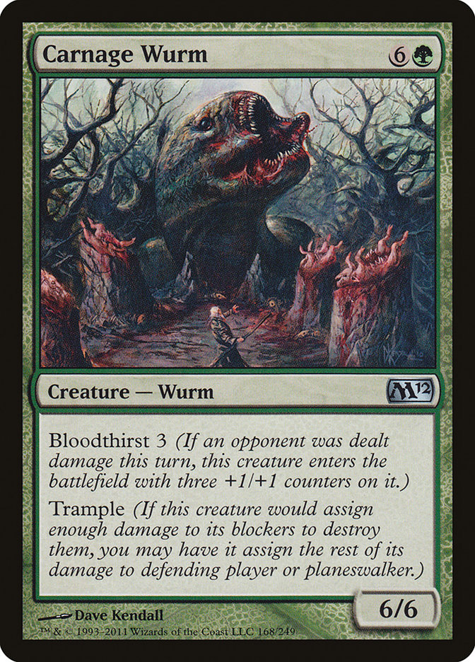 Carnage Wurm [Magic 2012] | The Gaming Verse