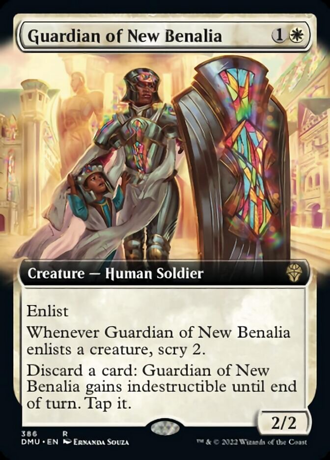 Guardian of New Benalia (Extended Art) [Dominaria United] | The Gaming Verse