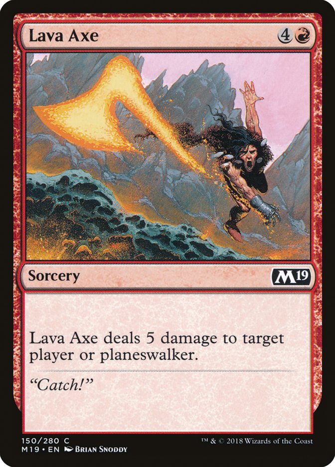 Lava Axe [Core Set 2019] | The Gaming Verse