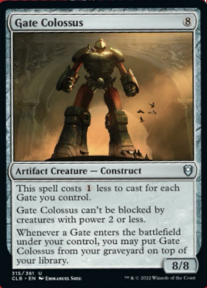 Gate Colossus [Commander Legends: Battle for Baldur's Gate] | The Gaming Verse